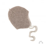 Popolini tie cap wool fleece GOTS