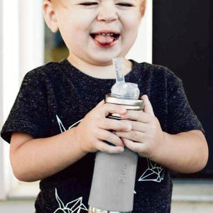 Purakiki drinking bottle 300ml with straw