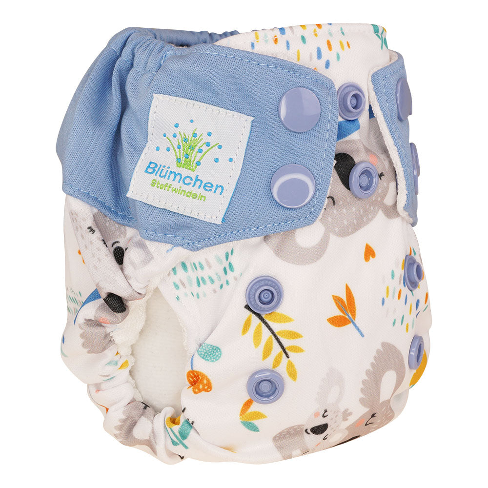Blümchen Neugeborenen All-in-Taschenwindel Bambus Drucki (2-4kg)