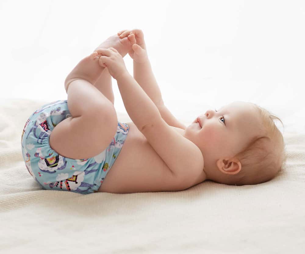 Blümchen pocket diaper one size Velcro fastener