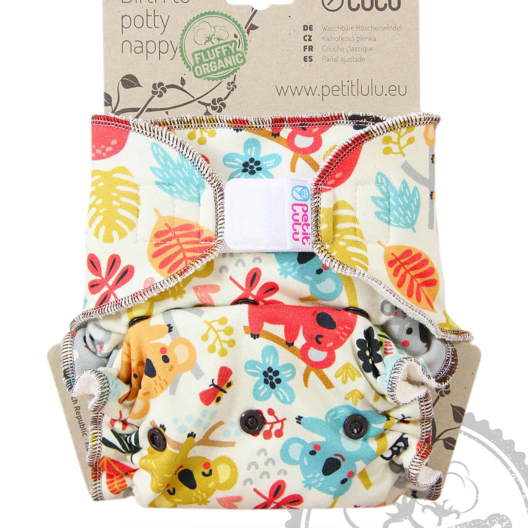 Petit Lulu Maxi Nachtwindel "Fluffy Organic" 7 - 16 kg
