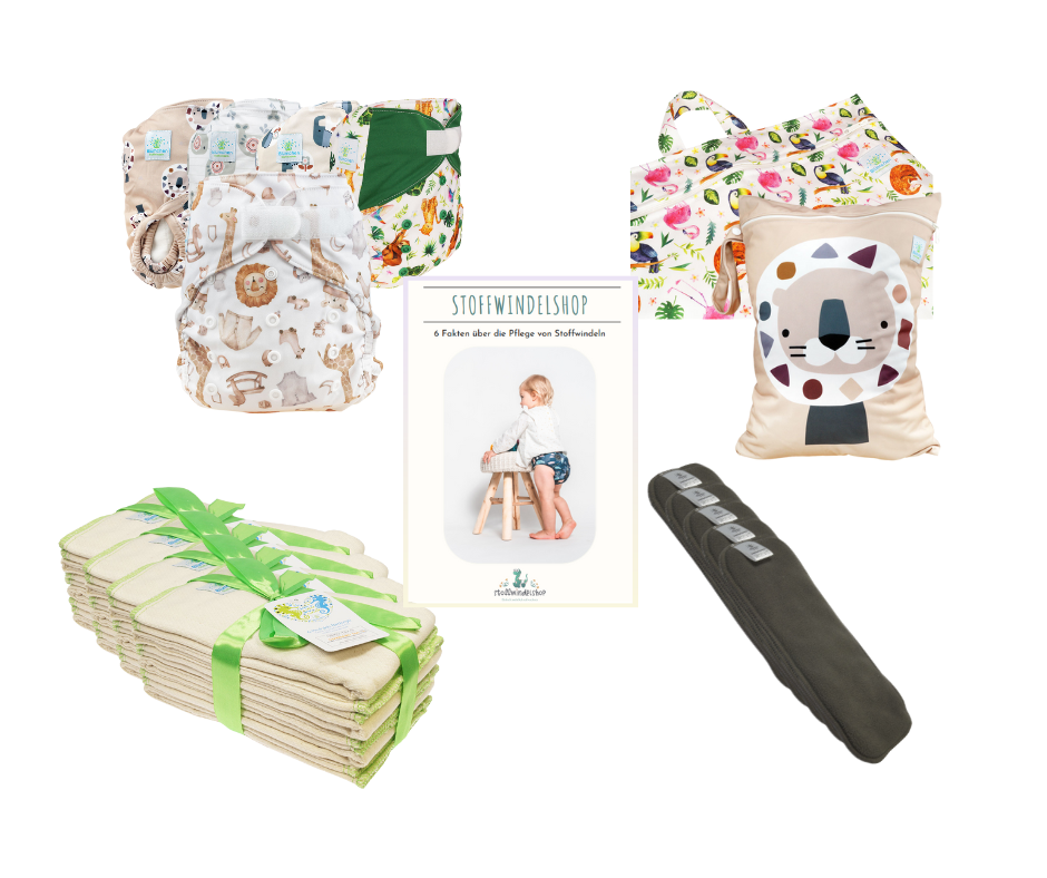 Blümchen Komplettpaket One-Size Klett