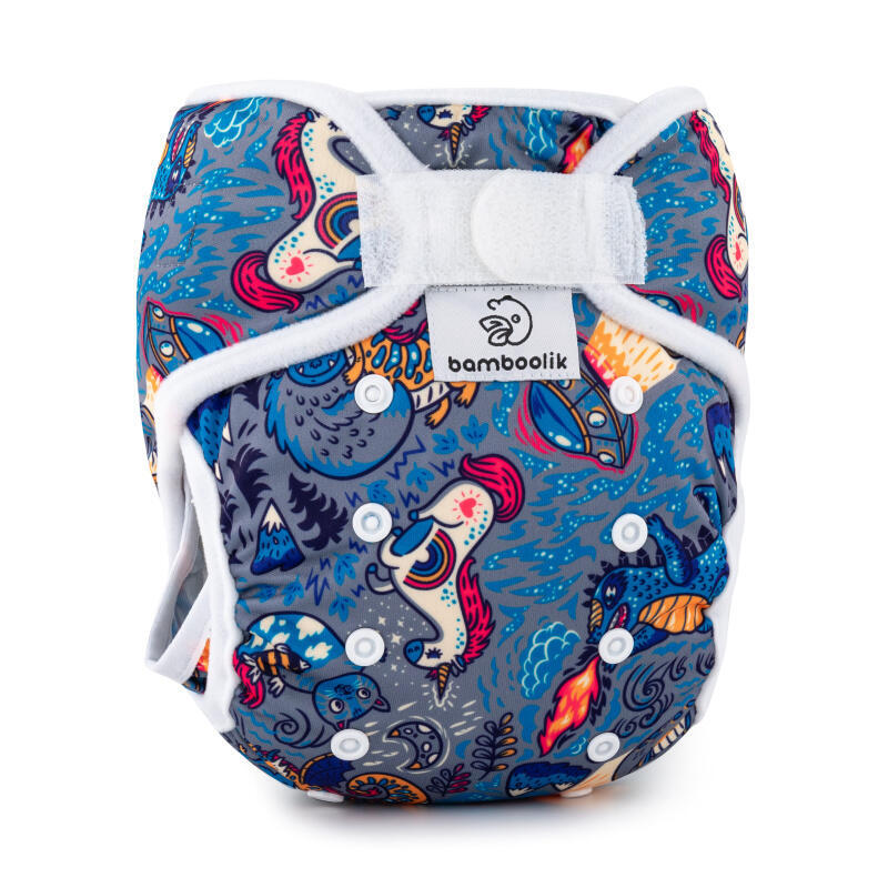 Bamboolik pocket diaper bamboo including insert one size (4 - 15 kg) 