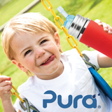 Purakiki drinking bottle 300ml with straw