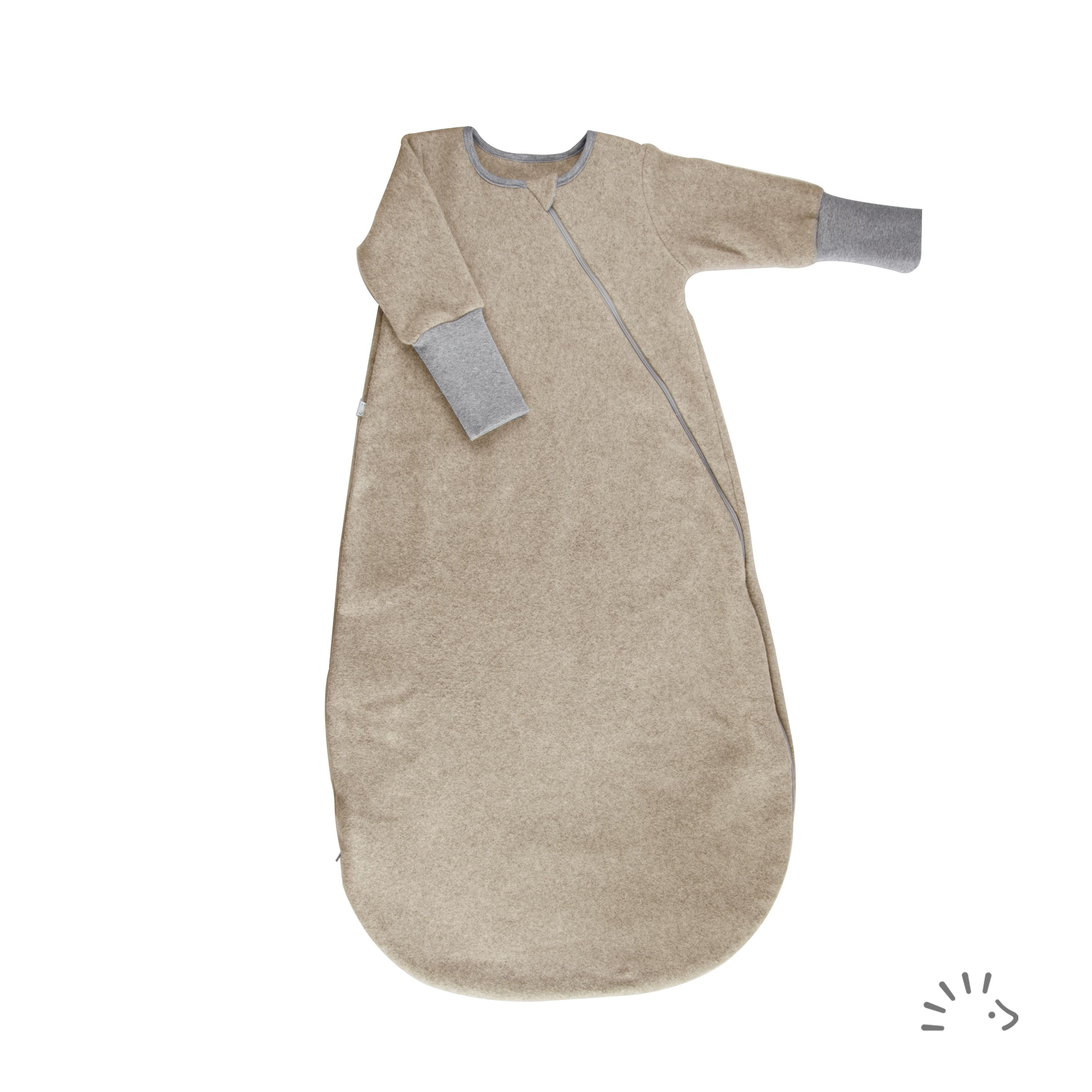 Popolini sleeping bag long-sleeved cotton fleece GOTS
