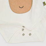 Sticklett Babybody kurzarm weiß
