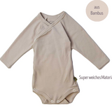 Sticklett Baby Wickelbody langarm aus Bambus