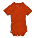 Sticklett Baby Wickelbody kurzarm mitwachsend fiesta rot