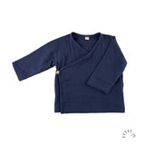 Popolini long-sleeved wrap shirt muslin GOTS