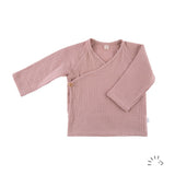Popolini long-sleeved wrap shirt muslin GOTS