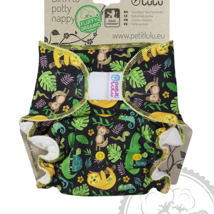 Petit Lulu pant diaper "Fluffy Organic" one size 4 - 15 kg