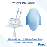 Purakiki drinking bottle 300ml with straw